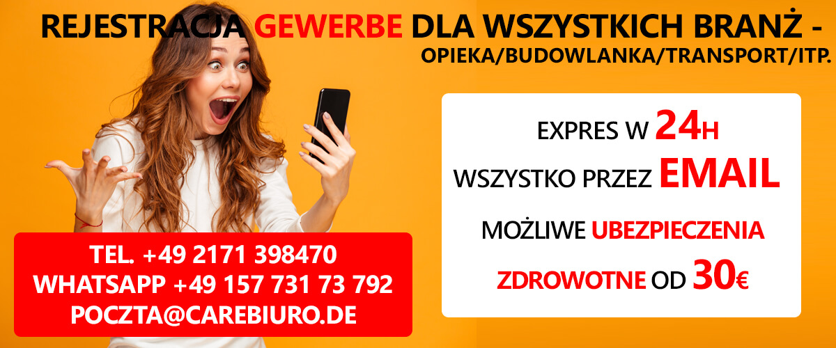 rejestracja firmy w Niemczech